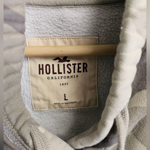 Hollister Hoodie Camo 90s Y2K Large Graphic - Picture 3 of 3